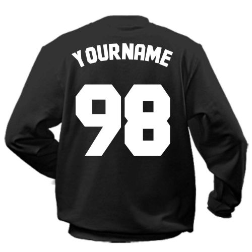 пример именного свитшота yourname 13