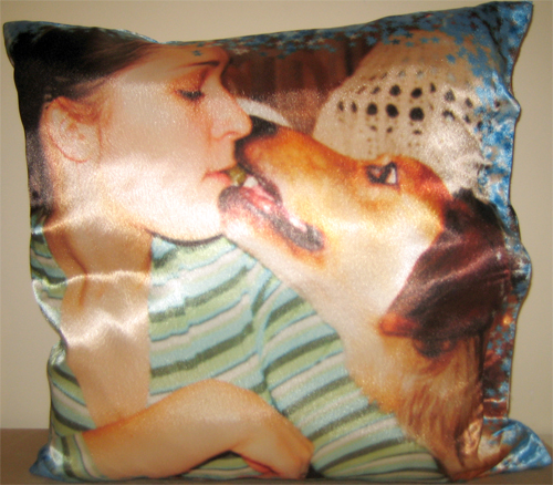 подушка с фото