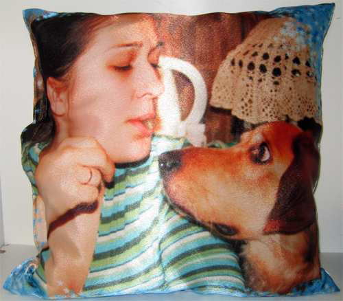 подушка с фото