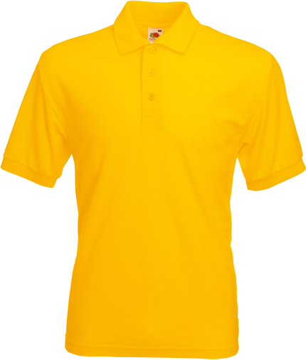 майка поло мужская цвет желтый