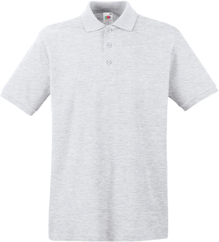 майка поло мужская цвет серый меланж