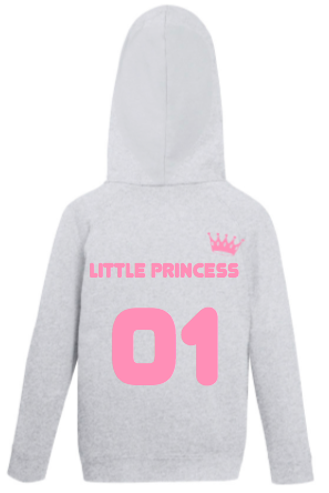 детская толстовка или байка худи с надписью little princess