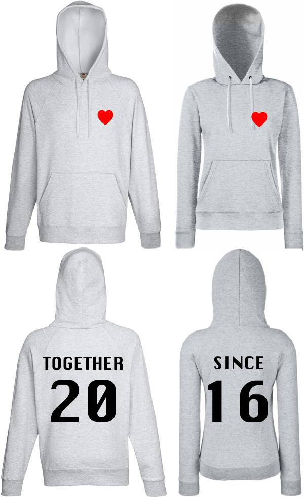 парные толстовки байки худи together since 2016