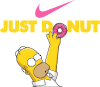 Принт JUST DO NUT GOMER SIMPSON для печати на майке, футболке, толстовке, свитшоте, кепке или кружке