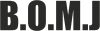 Принт B.O.M.J для печати на майке, футболке, толстовке, свитшоте, кепке или кружке