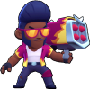 Принт brock brawlstars для печати на майке, футболке, толстовке, свитшоте, кепке или кружке