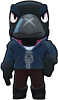 Принт Боец Crow BrawlStars для печати на майке, футболке, толстовке, свитшоте, кепке или кружке