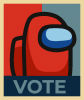 Принт among us vote для печати на майке, футболке, толстовке, свитшоте, кепке или кружке