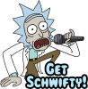 Принт Rick and Morty Get Schwifty! для печати на майке, футболке, толстовке, свитшоте, кепке или кружке