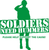 Принт soldiers_need_hummers для печати на майке, футболке, толстовке, свитшоте, кепке или кружке