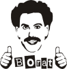 Принт borat для печати на майке, футболке, толстовке, свитшоте, кепке или кружке