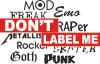 Принт don\'t_label_me для печати на майке, футболке, толстовке, свитшоте, кепке или кружке
