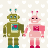 Принт robo_love для печати на майке, футболке, толстовке, свитшоте, кепке или кружке