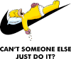 Принт cant someone else just do it gomer для печати на майке, футболке, толстовке, свитшоте, кепке или кружке